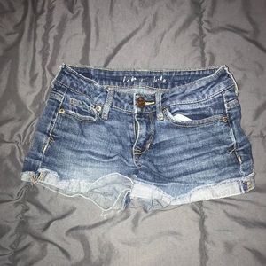 blue denim shorts from aero